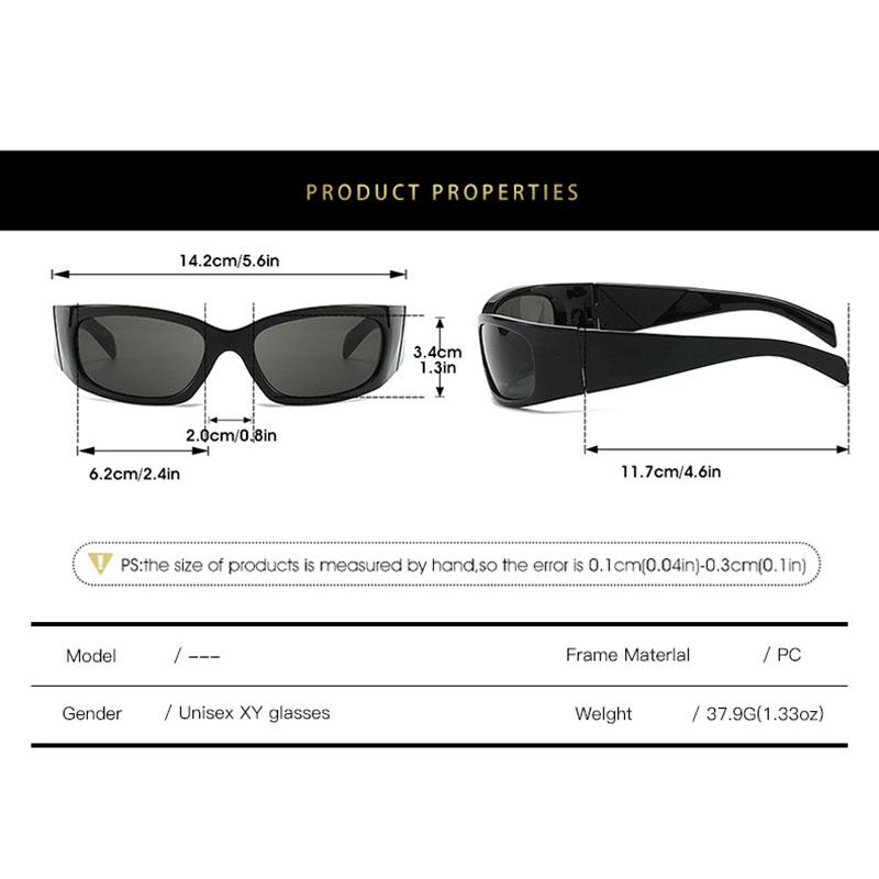 Y2K Luxury Designer Sunglasses Women Men Vintage Punk Sexy UV400 Protection Sport Goggle Shades Outdoor Fashion