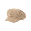 Korean Version Solid Color Corduroy Female Painter's Hat British Retro Octagonal Hat Gorras Para Mujer