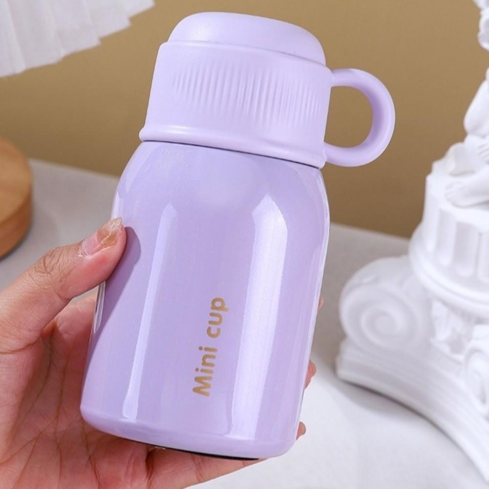Stainless Steel Vacuum Flask Double Layered Mini Pocket Cup Portable Sports Water Bottle  Travel