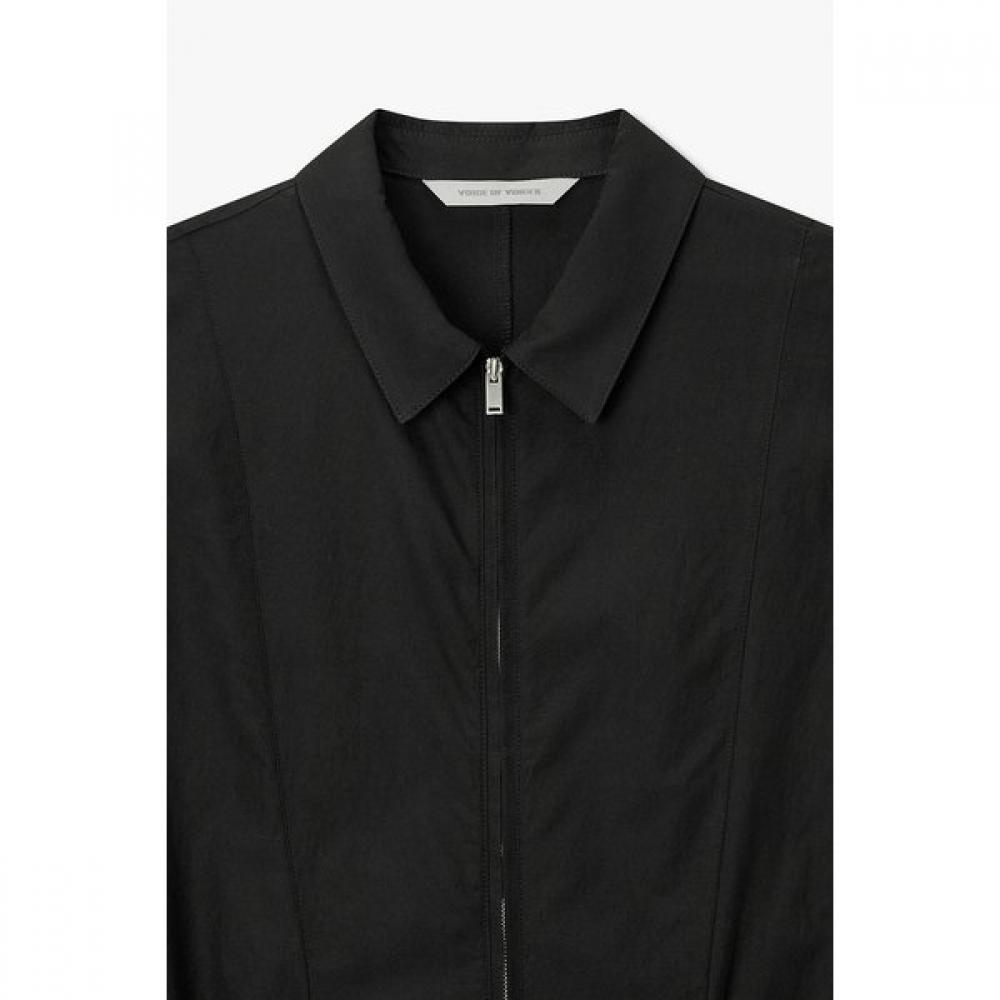 Vov Front Zip Shirt Collar Dress 7156337001