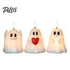 Halloween Table Centerpieces Ghost Flameless Candle, Cute Holding BOO Letter Tealight, Autumn Seasonal Home Decor Battery Operated LED Flickering