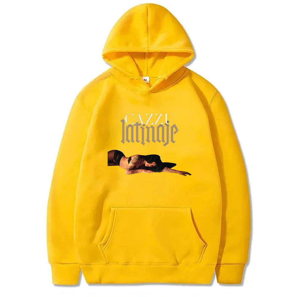 Cazzu Latinaje Tour Hoodies Trendy Men Women Sweatshirts for Autumn Winter Long Sleeve Pullovers Loose Casual Clothing