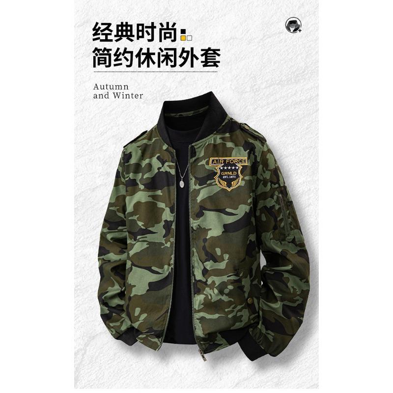 Herbst und Winter neue Jacke Übergröße Fliegerjacke Herrenjacke Jacke Herren Arbeitsjacke Camouflage