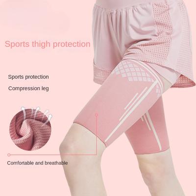 Protezioni sportive per cosce da donna, scaldamuscoli per affaticamento muscolare, corsa interna antiusura, riduzione del grasso interno coscia