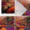 2D flat printing 2pcs Party Curtain Desert Sunset Cactus Flower Bloom Digital Printed Polyester Drapes Holiday Decorations for