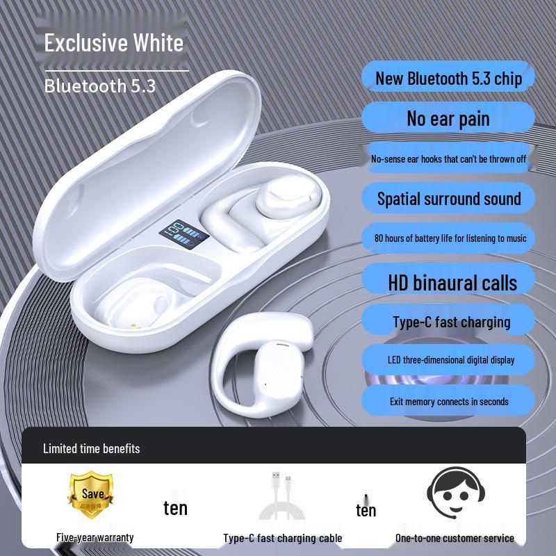 JS270 Cross-Border Bluetooth Earbuds: Dual Ear Hanging, Business & Sports, Long Standby, Universal Fit