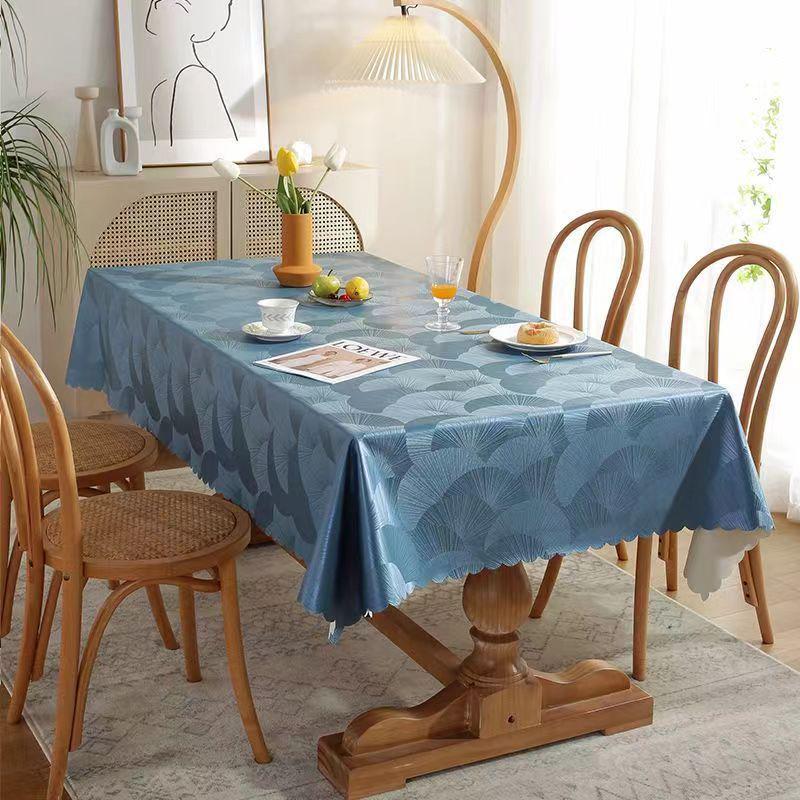 Waterproof, Scald-proof, Oil-resistant PU Tablecloth - European Style for Dining, Hotel, Restaurant, or Coffee Table.