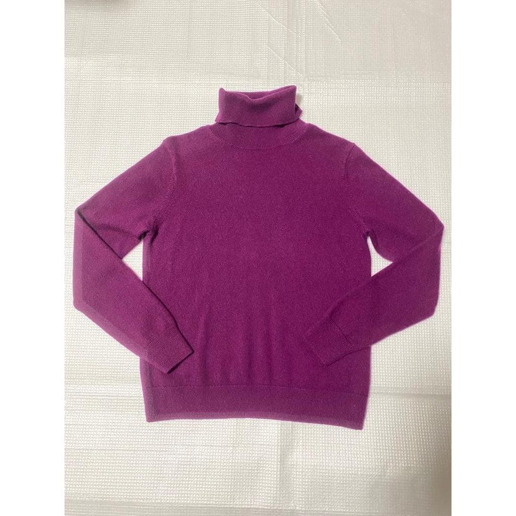 Used UNIQLO Cashmere Turtleneck Sweater - Purple