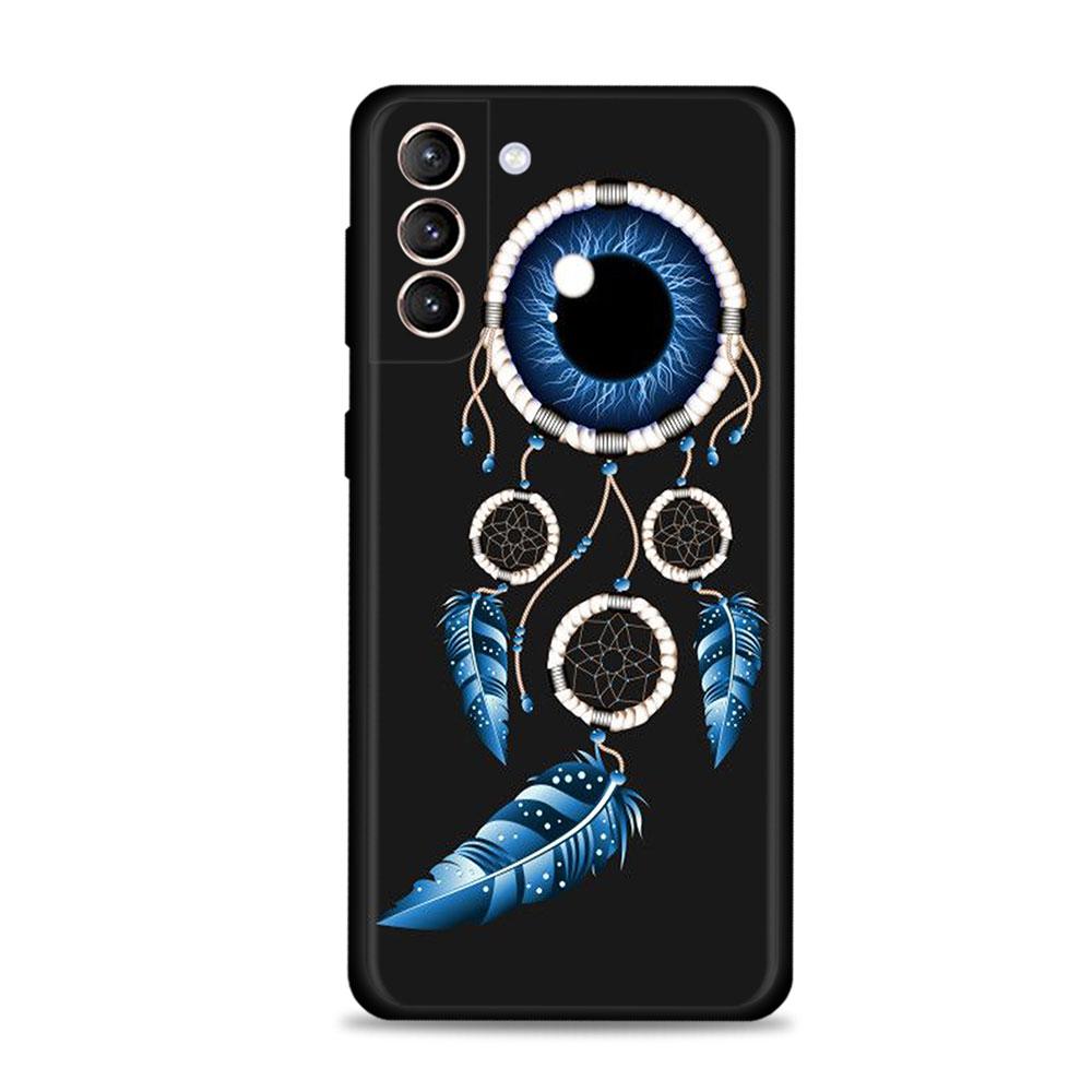 Case For Samsung Galaxy S22 S21 S20 Ultra FE S10 S9 S8 Plus S10e Note 20Ultra 10Plus Cover Funda Blue Nazar Boncuğu Evil Eye