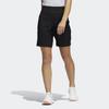 Adidas Solid Color Side Pocket Plain Straight Leg Shorts Women shorts Black HA3410