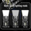 9 LED Portable Flashlights Type-C Rechargeable Torch With Pen Clip COB Flashlight Outdoor Fishing Tail Magnetic Work Light