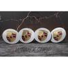 Set of 4 Silver Gold Porsche Logo Centre Alloy Wheel Caps 75mm