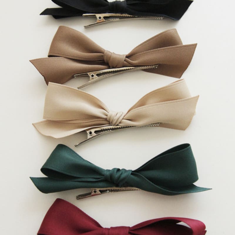 

J.Lauren Setin Ribbon Point Side Hair Pin H01099 green