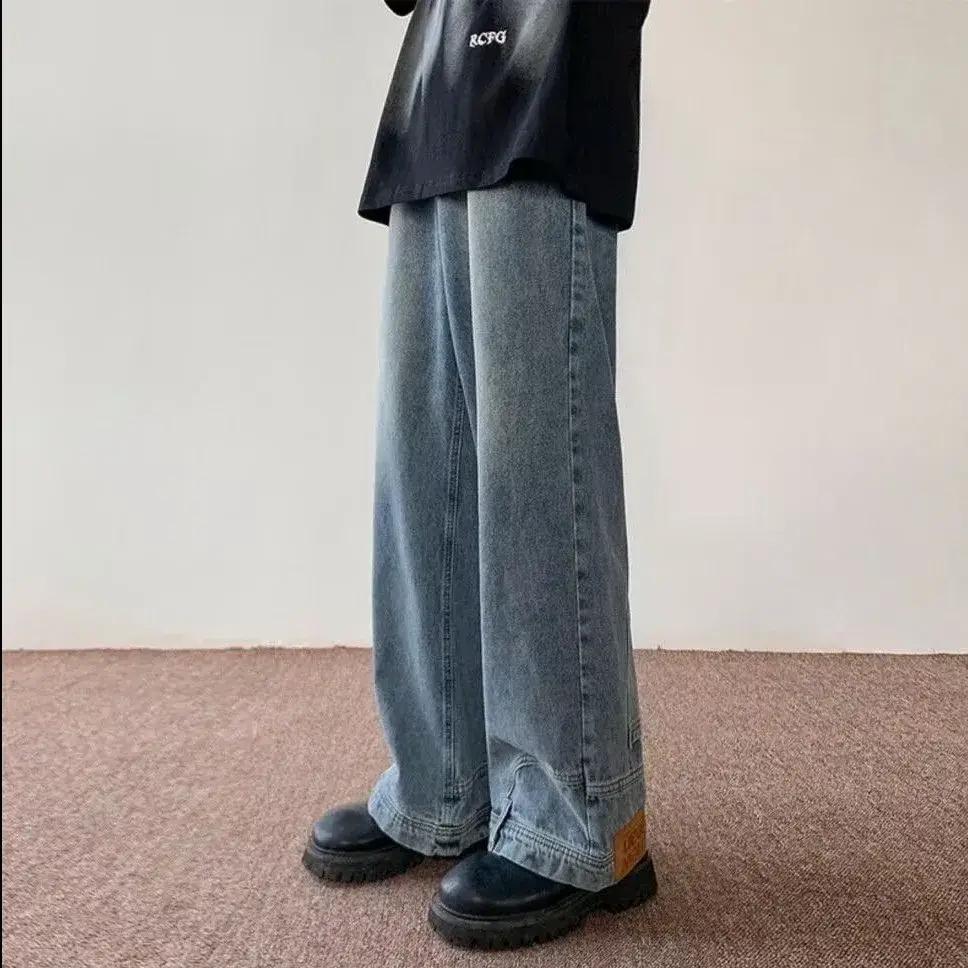 

Мужские джинсы в стиле хай-стрит, с чувством дизайна, хип-хоп, уличная одежда, прямой крой XS