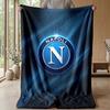 Coperta in Pile di Flanella Morbida Napoli FC Leggera Accogliente Calda Coperta da Lancio per Divano Letto Decorazione per la Casa