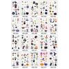 1pc Luminous Tattoo Ghost Taty Fake Tattoo Glowing In Dark Waterproof Temporary Tattoo Stickers Halloween Party for Kids