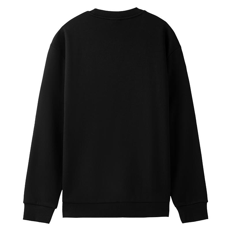 Li Ning Sweatshirts Unisex Black Crew Neck Moderate AWDVG99-1 2XL