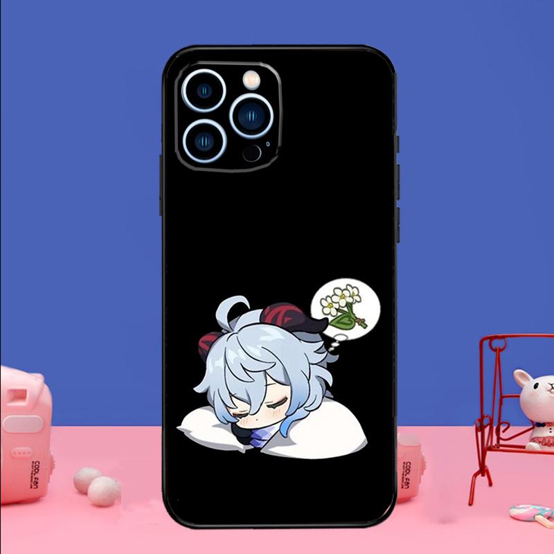 Genshin Impact GanYu Game Phone Case For iPhone 16 15 14 13 12 11 17 Pro Max Plus 12 13 mini 16e 17 Air Bumper Cover