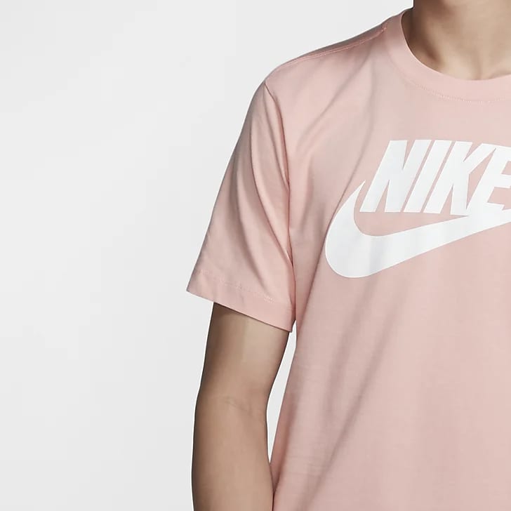 Nike T Shirts Men's Coral Powder Crew Neck Moderate Straight Fit AR5005-648