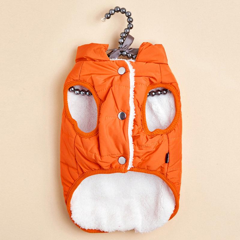 Winter Pet Clothing Plush and Thick Cotton Jacket Small and Medium-sized Dog Cotton Jacket Warm and Waterproof Vest