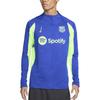 Dri-Fit FC FW24 Barcelona Strike Third Knitted Training Comfortable Long Sleeve Football Shirt Men Tops Blue Green FV7012-418