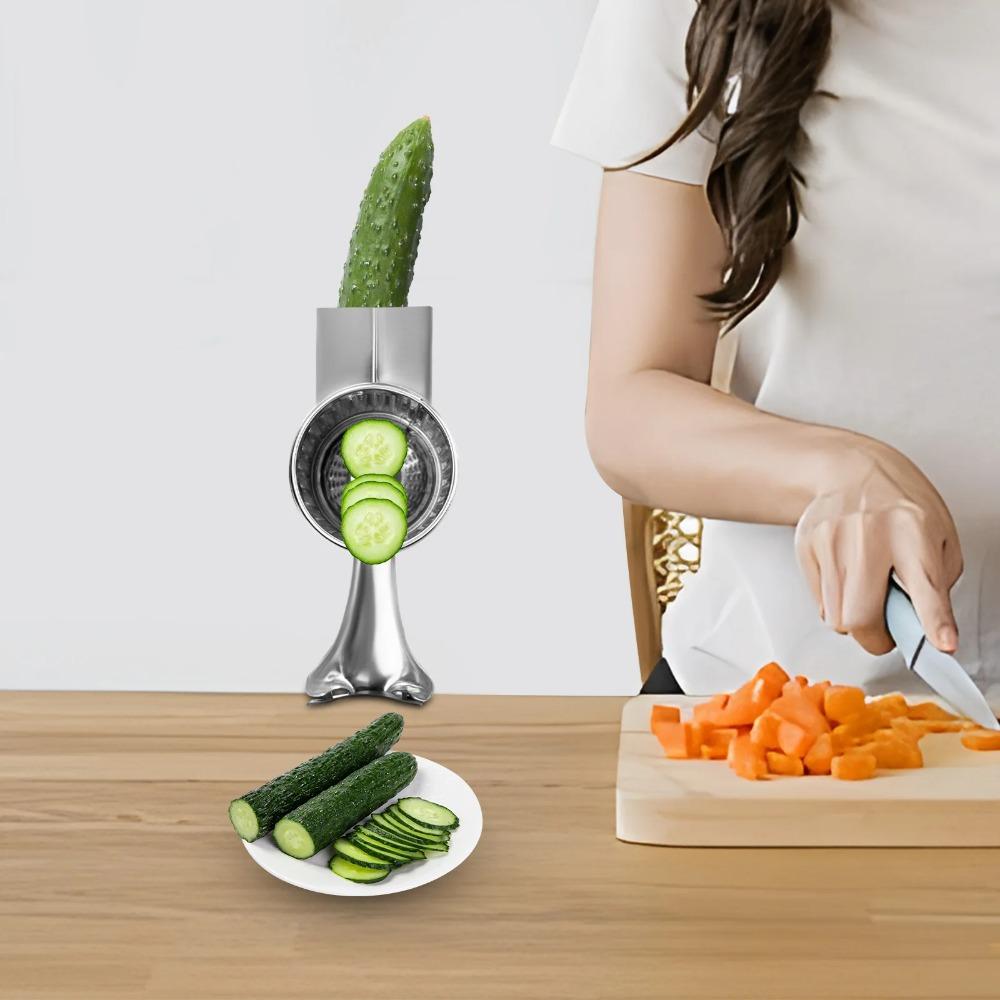 Rostfritt stål Roterande Handvev Nötkvarn Manuell Ostrivare Osthyvel Nötter