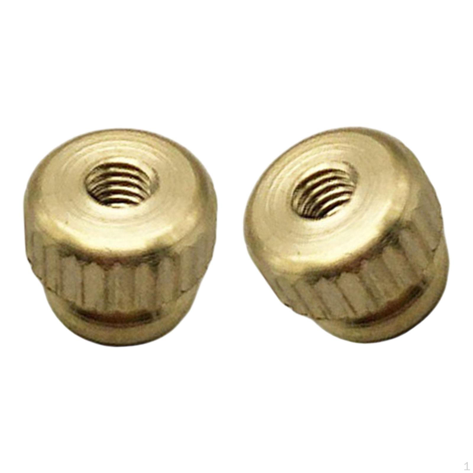 

2Pcs French Brass Instrument Knurled Cap Screw Tightening Fixing Screws Noise Reduction Precision
