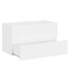 White Bathroom Vanity Cabinet 80 X 38.5 X 45 Cm Particleboard