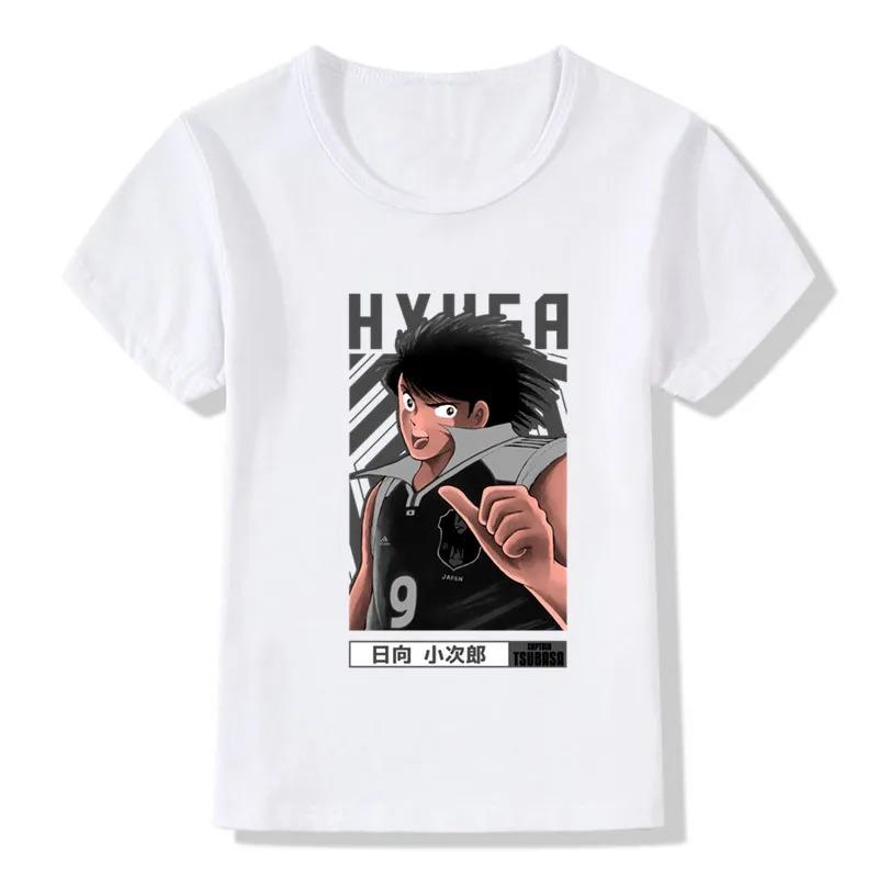 Anime Captain Tsubasa Le Petit Footballer Print Cartoon T-shirts Summer Kids T shirt Girls Boys Clothes Children Tops,HKP2309
