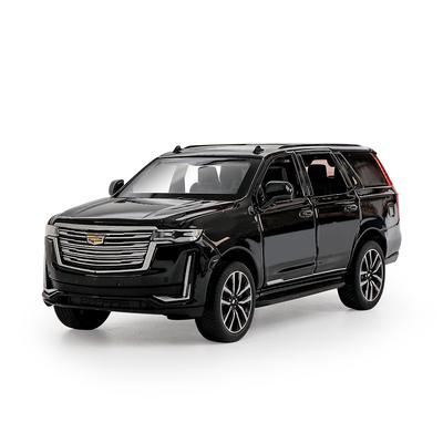 1/32 Scale Cadillac Escalade Off-road Vehicle Simulation Diecast Metal Alloy Model Car Sound Light Pull Back Collection Toy Gifts