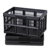 SucceBuy 45L Plastic Opvouwbare Opbergbakken 3 Pakken Houden 15 kg Per Bak Opvouwbaar met Handvatten Ruimtebesparend voor Huis Organiseren
