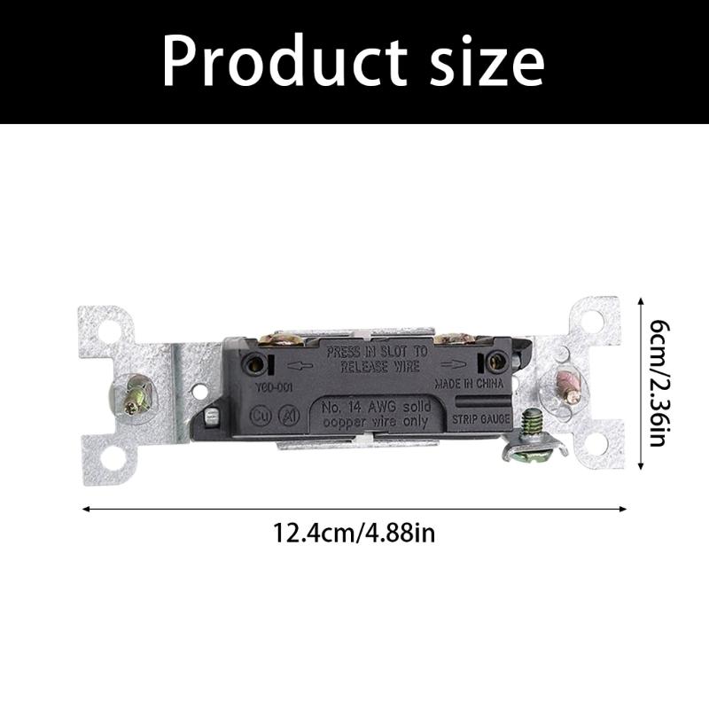 Adjustable Brightness Single Poles Toggle Switches Electric Dimmer Switches for LED Incandescent Bulbs Easy To Install