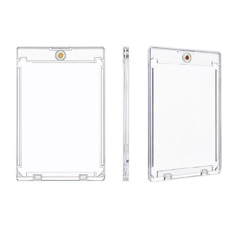 5 Transparent Acrylic Trading Card Sleeves With Magnetic Snap And Included Slot Ideal For 35PT Sports Memorabilia