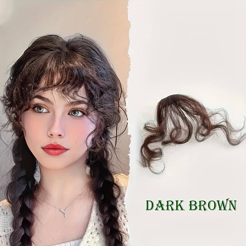 1PC Bangs Wig Women's Natural Forehead Air Fake Bangs Seamless Roll Bangs Qi Bangs Wig