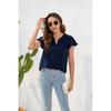 Womens Loose Fit Casual Short Sleeve T-Shirt Round Neck Comfortable Street Style Top