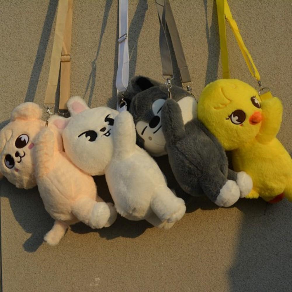 New Stray Kids Plush SKZ Fans Straykids POP Up Week Plush Animal Crossbody Bag Children Adult Fans Gift K-POP Decoration