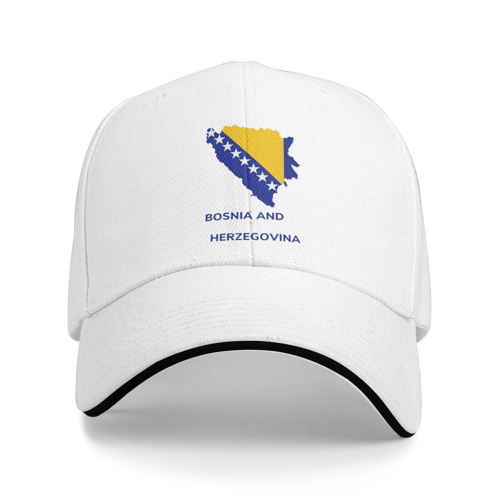 Bosnia and Herzegovina Flag Outfits Unisex Women Baseball Caps Trucker Hat Classic Travel Headwear Adjustable Fit Snapback Cap