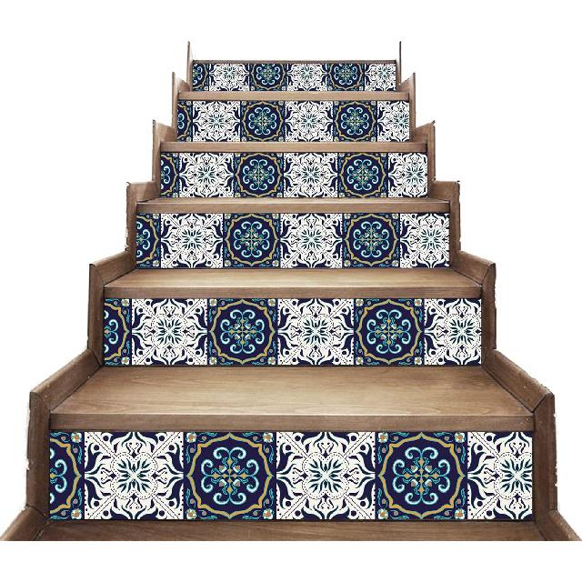 

ПОТРЯСАЮЩИЕ НАСТЕННЫЕ Керамические Плитки Talavera Напечатанные Лестницы Самоклеящаяся Декорация Набор Настенных Стикеров 6 шт.