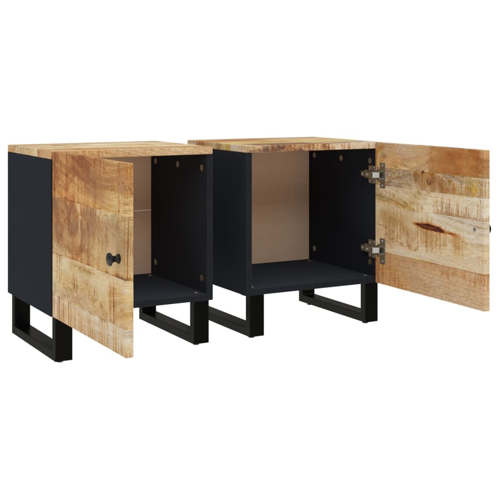 Nightstands 2 pcs. 40 x 33 x 46 cm Solid Mango Wood