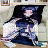 Japonské Anime Demon Slayer Deka Kreslená Deka Tomioka Giyuu Deka Potah na křeslo Deka Pohovka Přehoz přes postel Vějíř Dárek