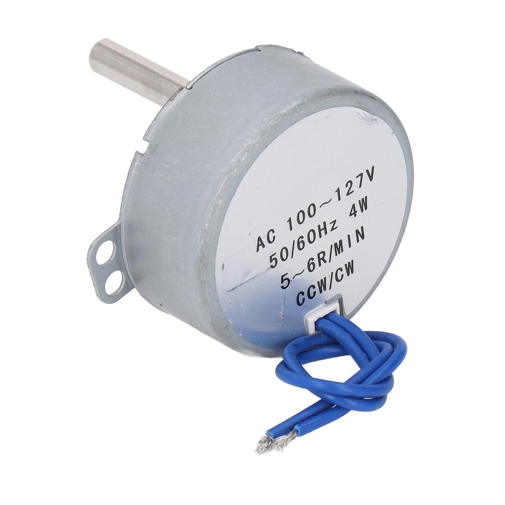 Synkronmotor AC 100?127V 5?6 RPM 4W CW CCW Synkronmotor 28 mm Lengde 6,5 mm Diameter Aksel