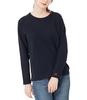 HOLLYWOOD RANCH MARKET Stretch French Rib Relaxed Fit Long Sleeve Free T-Shirt, Women's (JP, Alphabet, Size, Navy)
