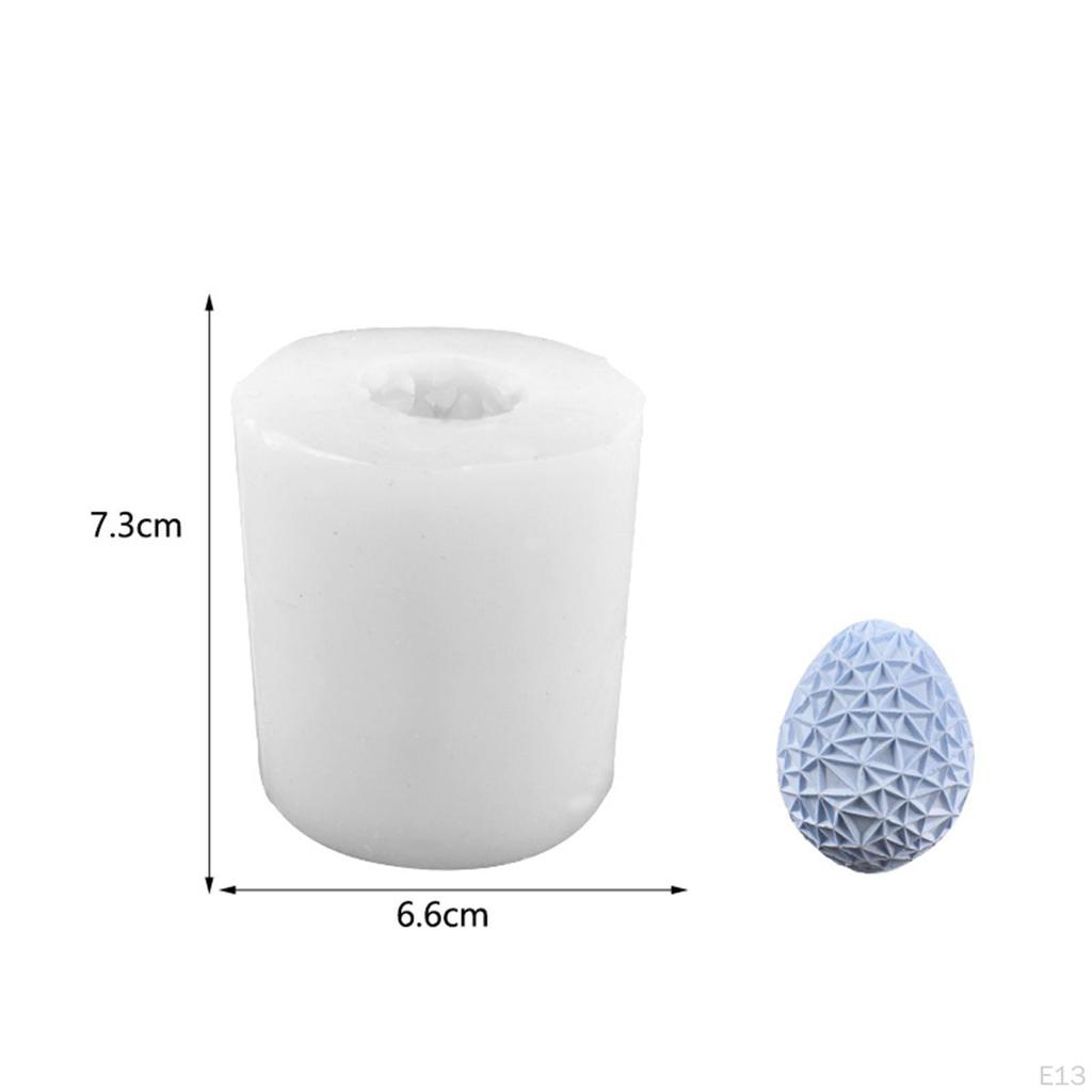 3D Easter Eggs Casting DIY Figurine Handmade Accessories Decoration Art Crafts Reusable Silicone