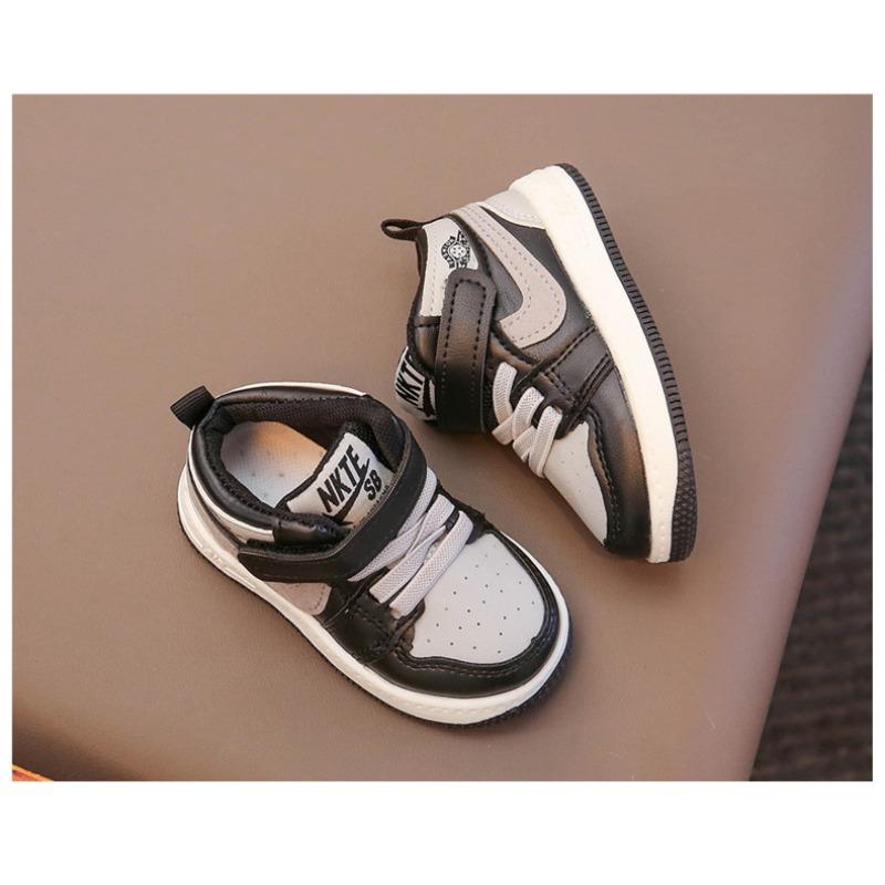 Boys' mid-top sneakers Spring and Autumn new children's shadow gray single shoes children's baby board shoes girls' shoes