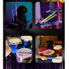 2 Pieces Lights Up Drum Sticks Glow Tip Drumsticks Lightweight Cool Percussion