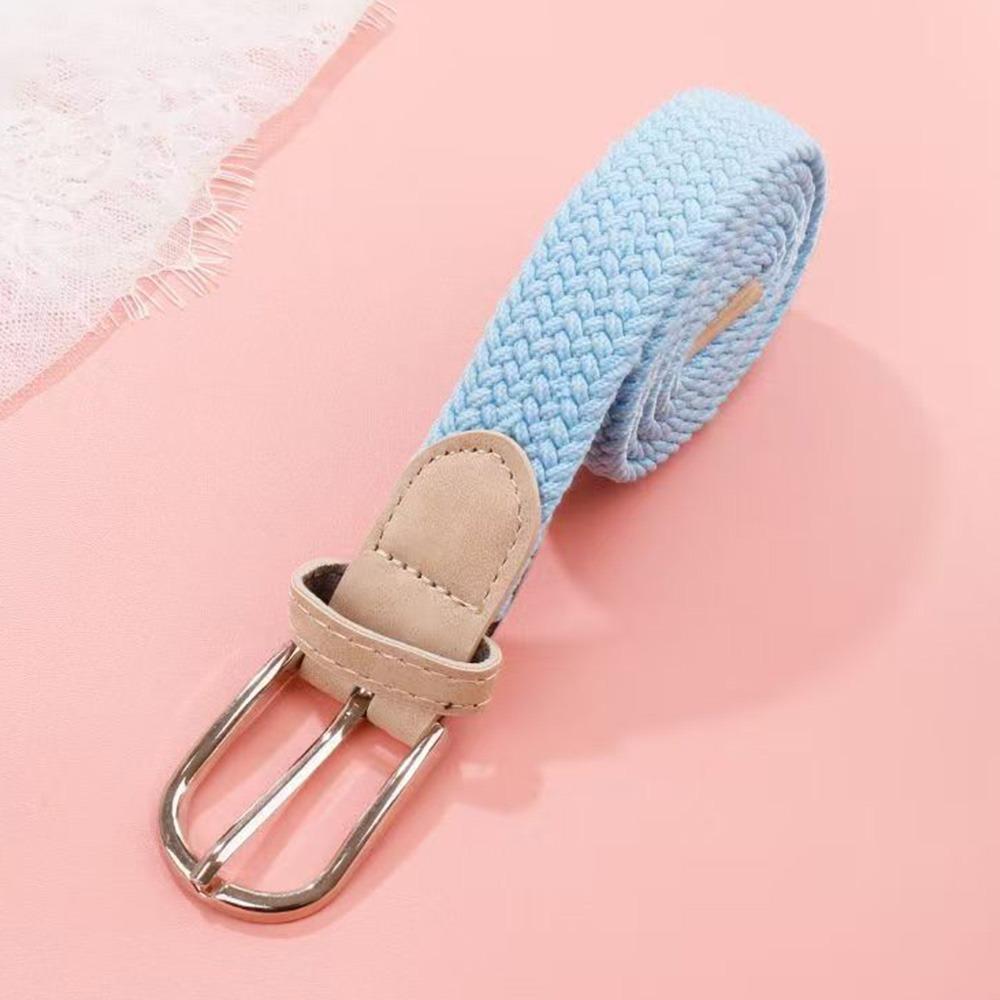 Simple Waistband Belts PU Leather Elastic Belts Fashion Stretch Leather Belts  Jeans