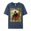Funny Black Cat Sitting On An Armchair In Nature Oversized T Shirt Men T Shirt Men Tshirts Father's Day