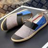 Men Summer Slip on Driving Shoes Flats Unisex Lazy Shoes Women Casual Canvas Shoes Large Size for Couple