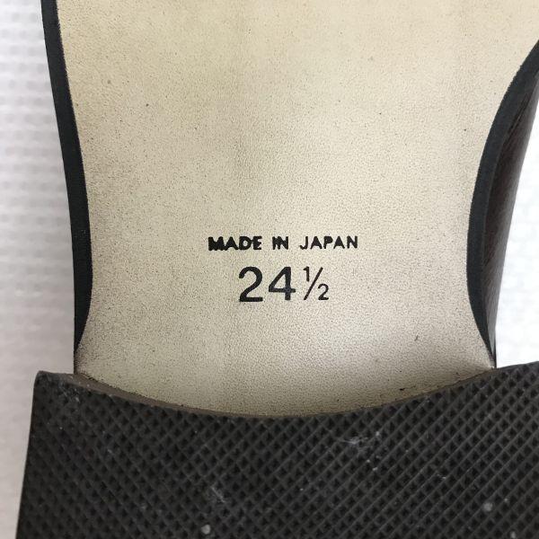 USED/L.E. Limited Edition Business Dress U-tip Shoes 24.5 Brown Made In Japan