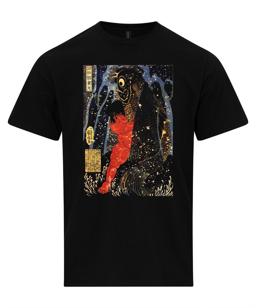 Utagawa Kuniyoshi Sakata Kaidomaru Struggling with a Huge Koi Carp T-Shirt